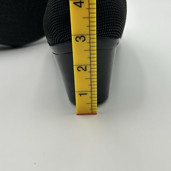 Aravon Black Bootie Lexee Twin Gore Block Heels SlipOn CG8758 Women's Size 10 2E - Picture 5 of 10